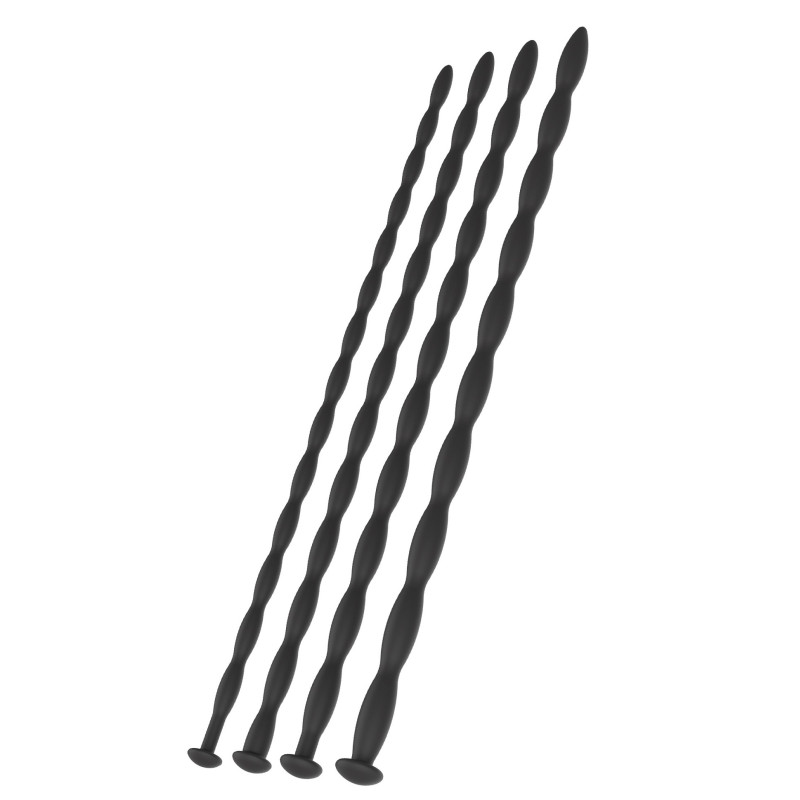 Hidden Desire Lot de 4 Tiges d'urètre Advanced Dilator 30 cm - Diamètre 7 à 10mm
